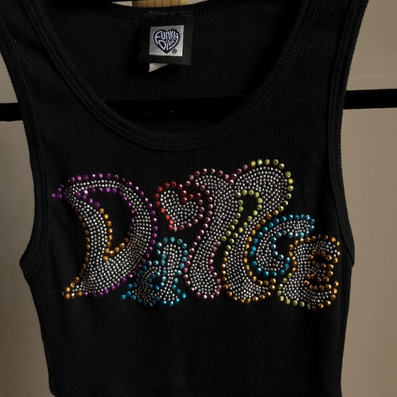 Funky Diva Other - girls tank top rhinestones size small